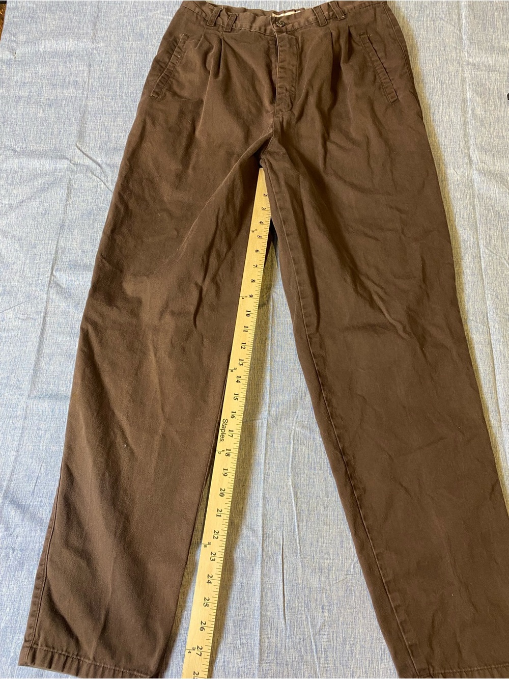 Bugle Boy Vintage Brown Straight-Leg Women's Pants